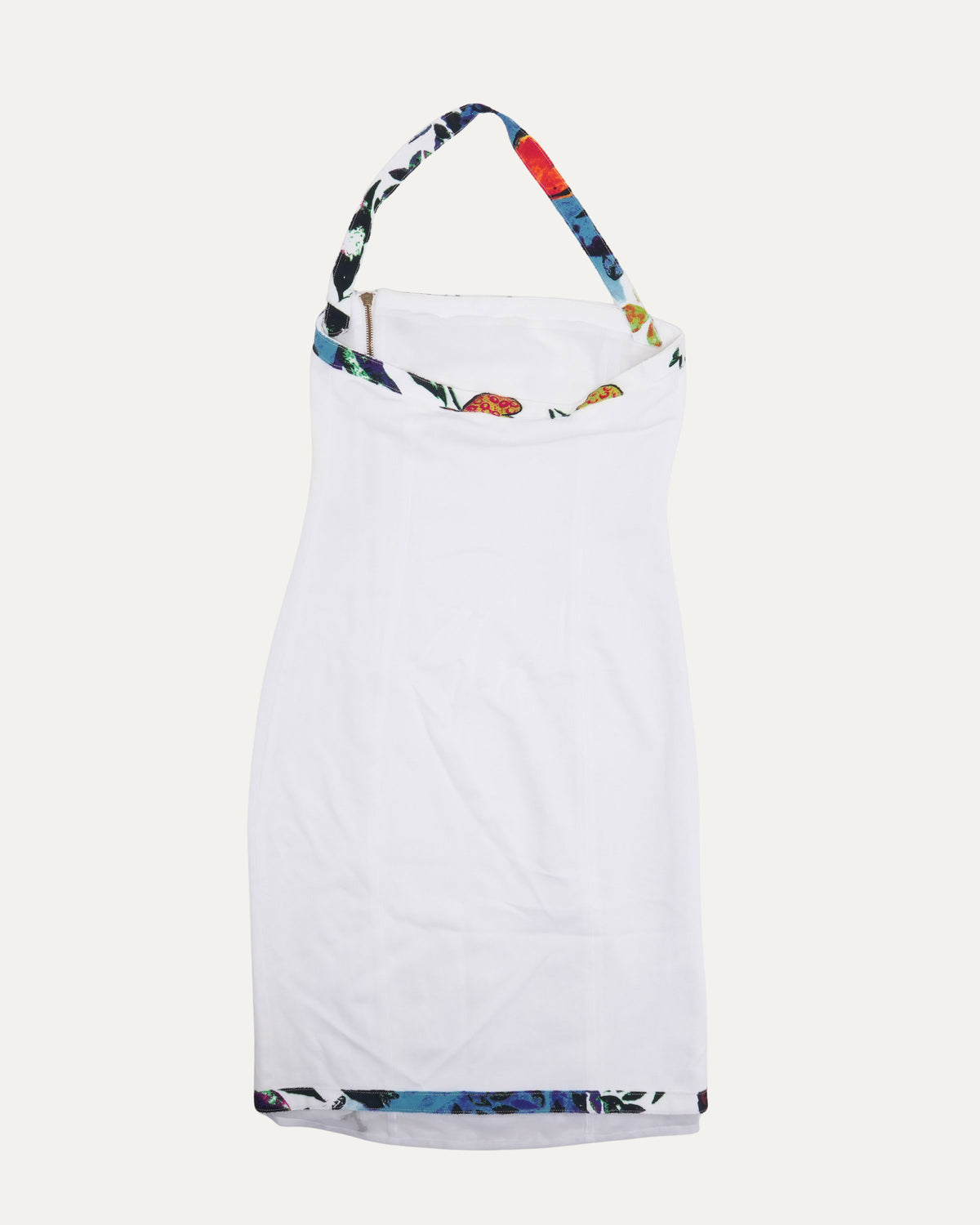 SS 2003 Floral Trim Side-Zip Dress