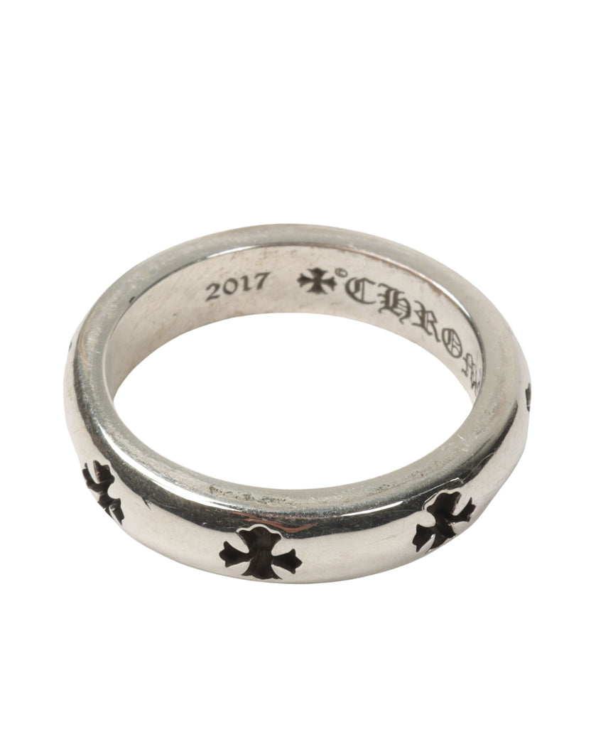 Engraved Cross Ring