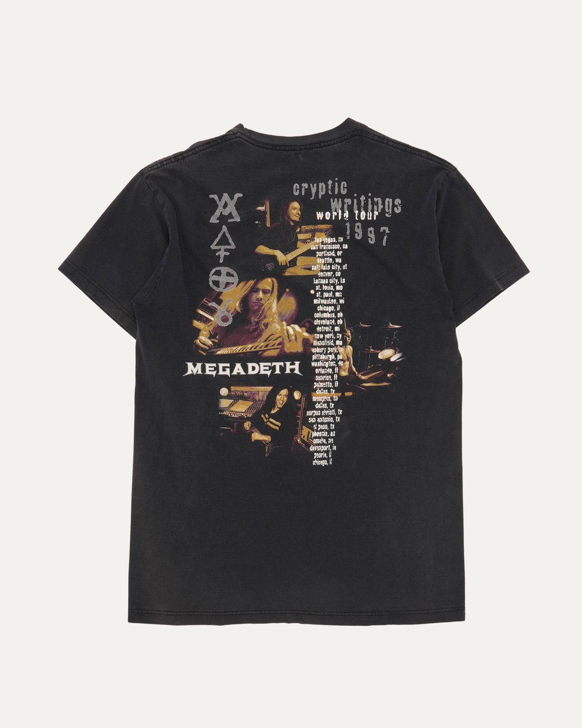 Megadeth Cryptic Writings World Tour 1997 T-Shirt