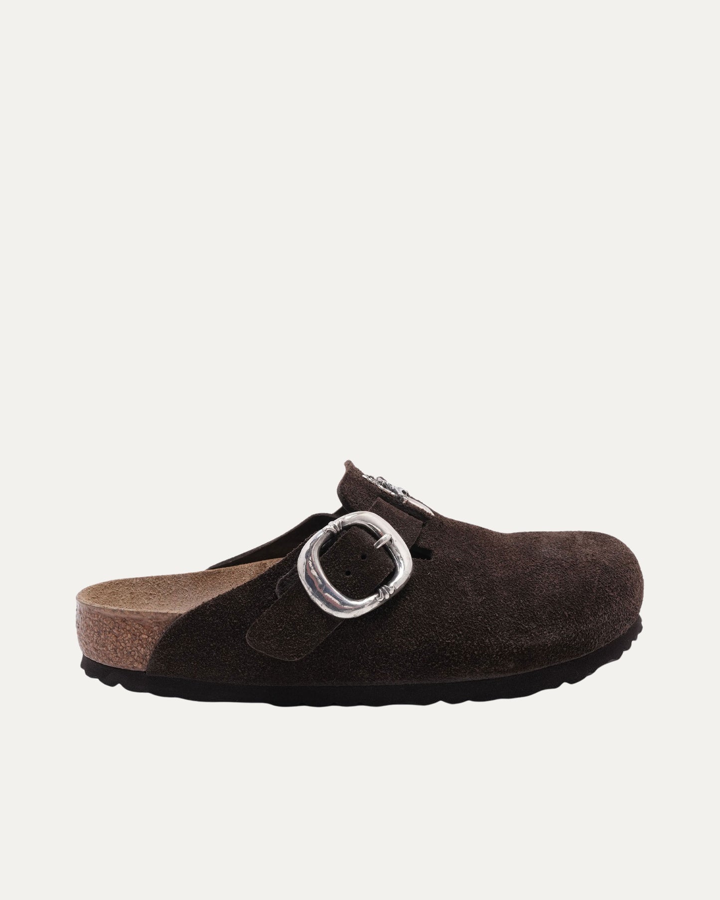 Dagger Embellished Birkenstock Boston Suede Mule