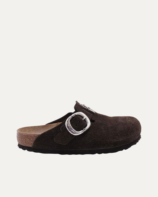 Dagger Embellished Birkenstock Boston Suede Mule