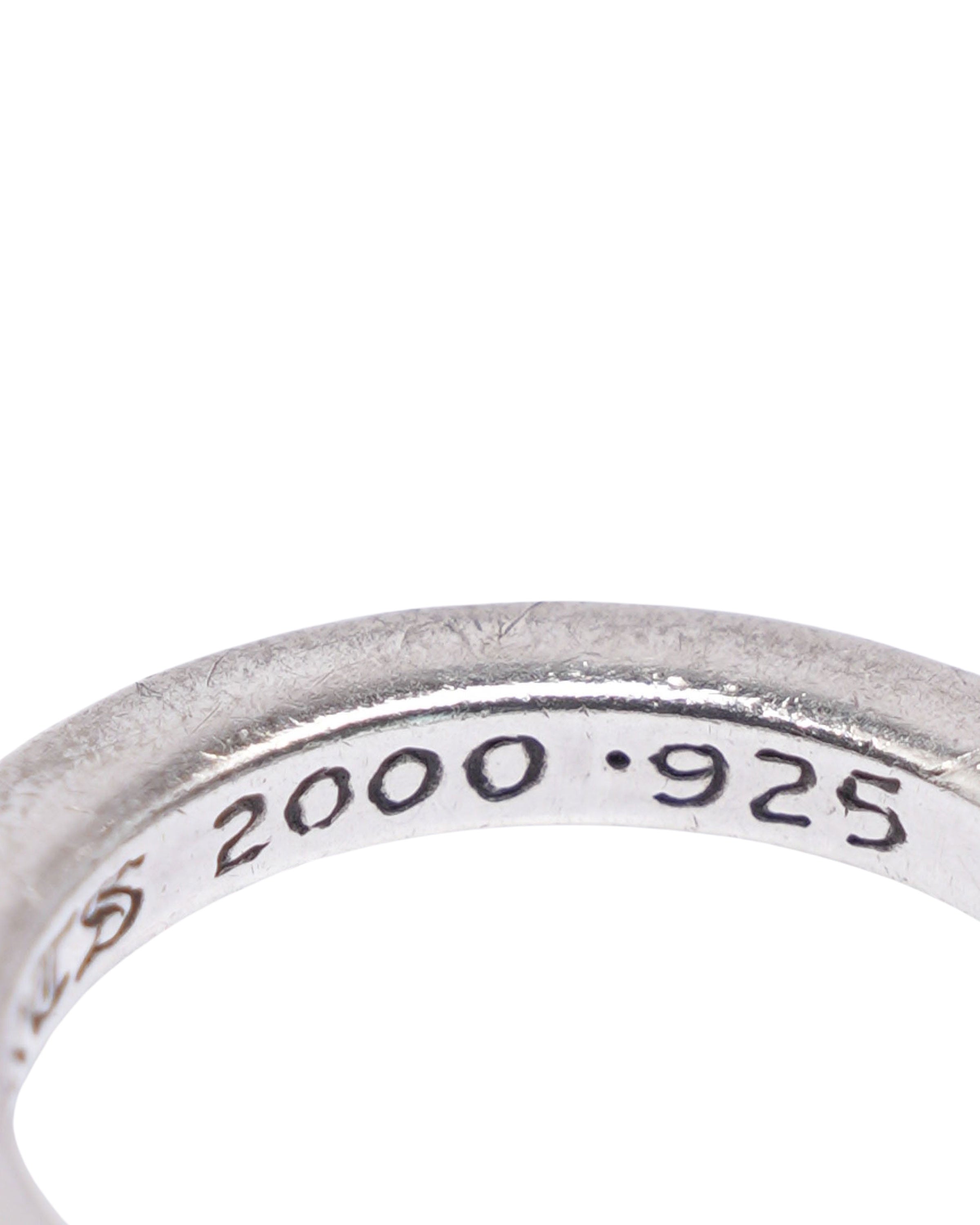 Silver & Diamond Band Ring