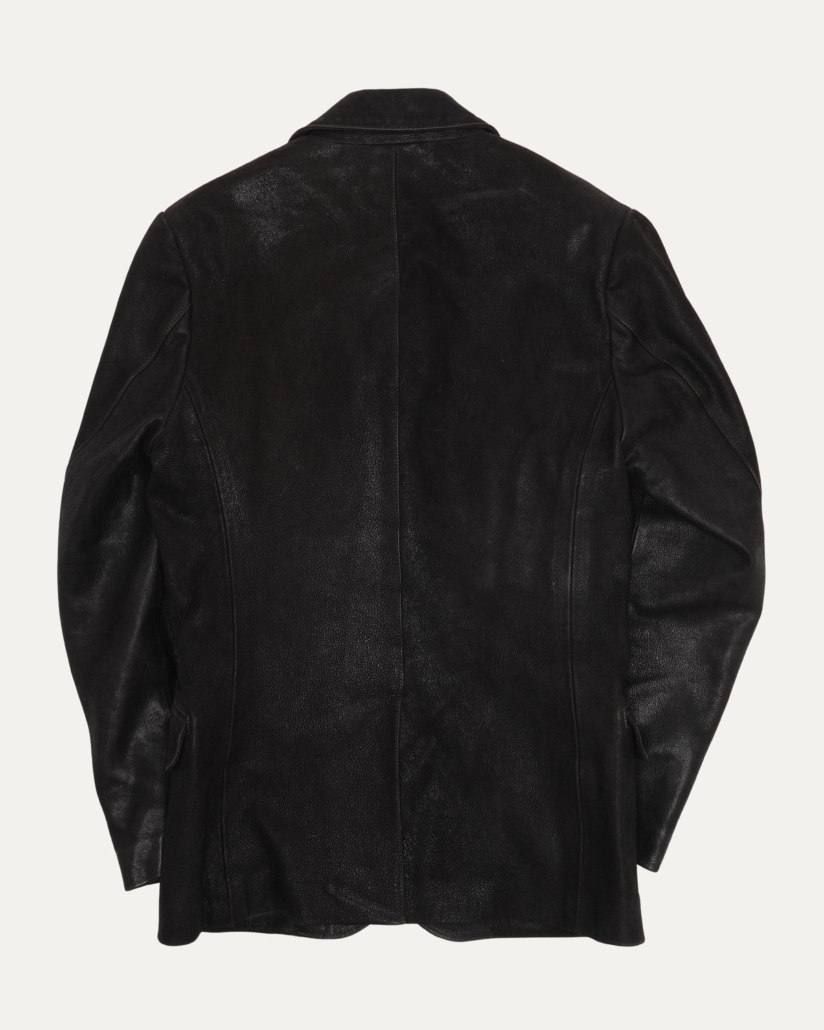 Blistered Leather Blazer