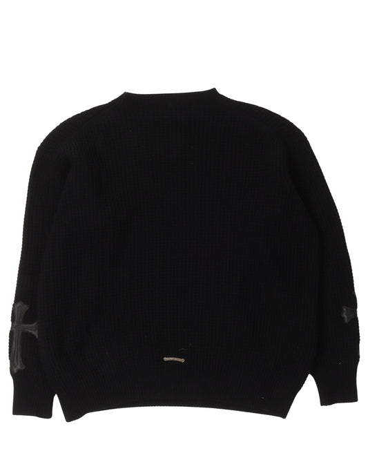 Cross Patch Cashmere Sweater