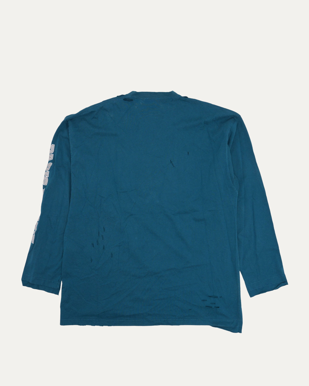 Distressed University Logo Long Sleeve T-Shirt
