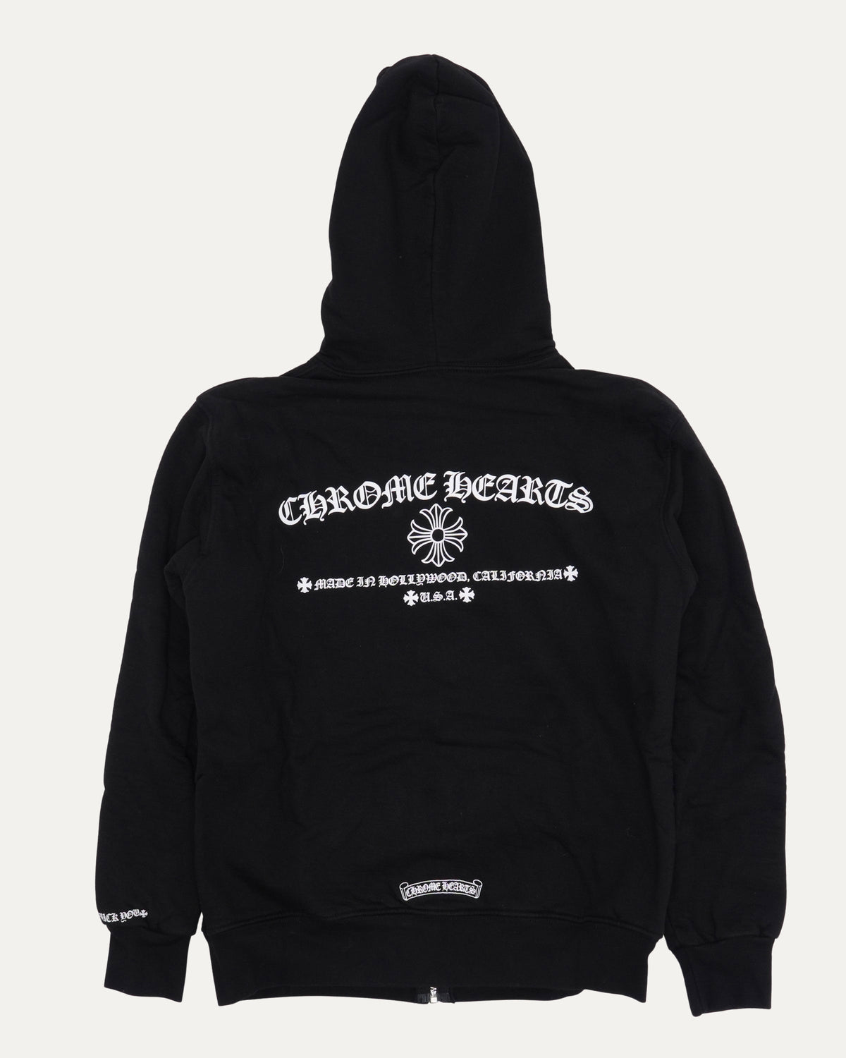 Plus Cross Logo Thermal Zip Up Hoodie
