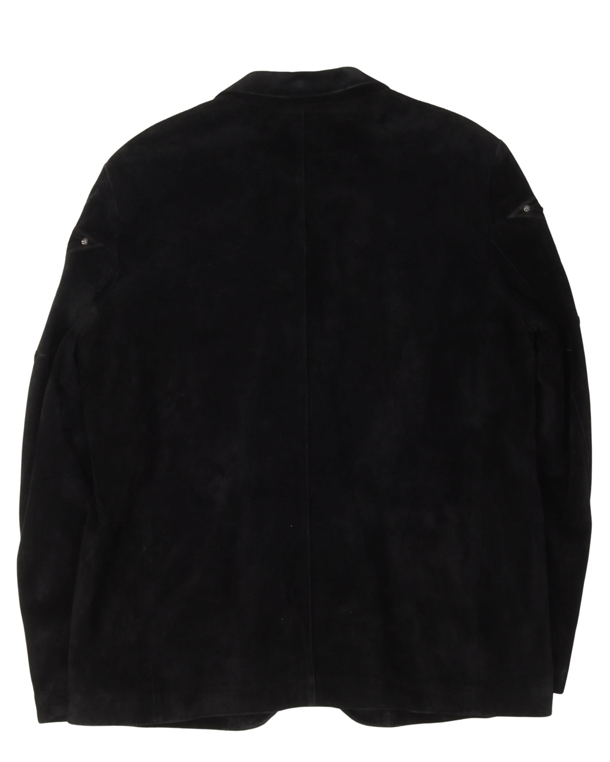 Hermes Scarf Lined Suede Blazer
