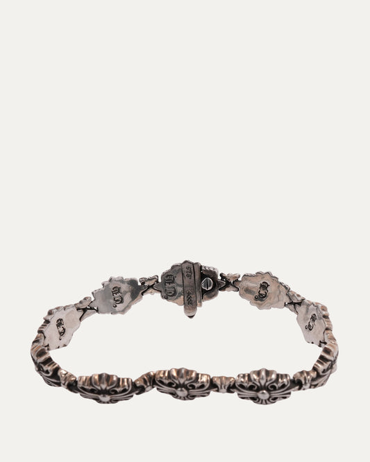 Floral Cross Link Bracelet