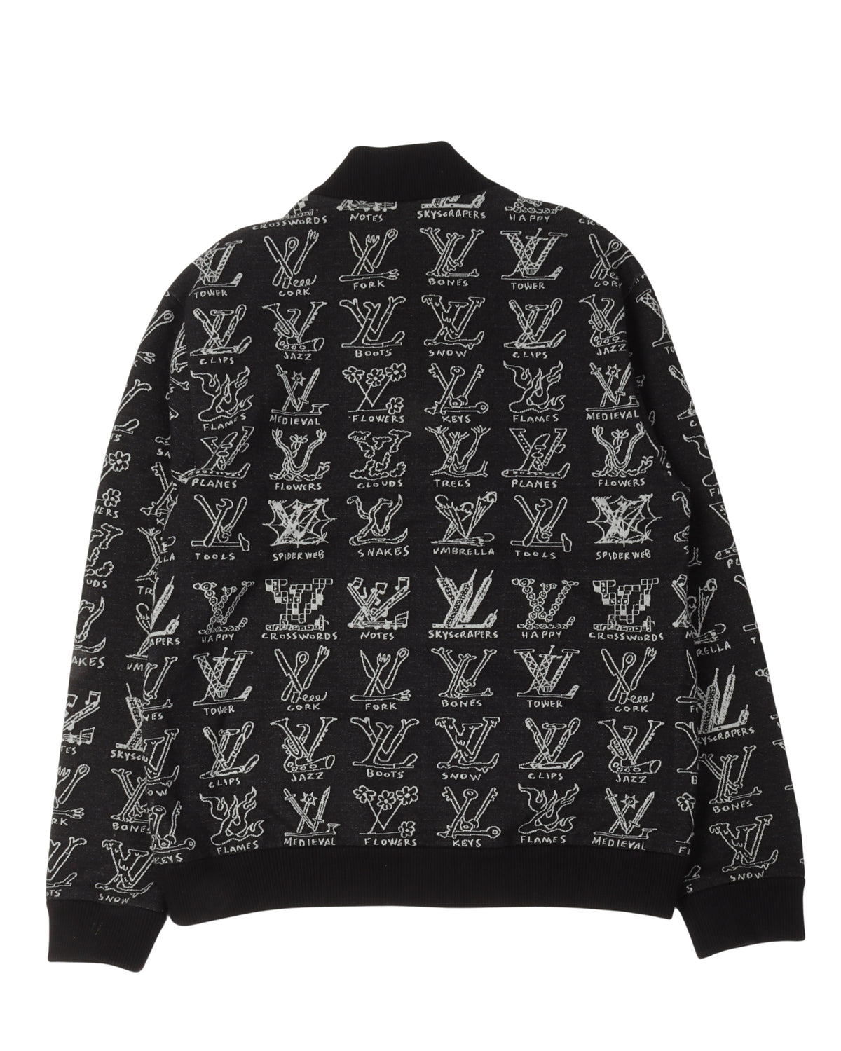 LV Cartoons Jacquard Bomber Jacket
