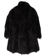 Double Breasted Fox Fur Coat