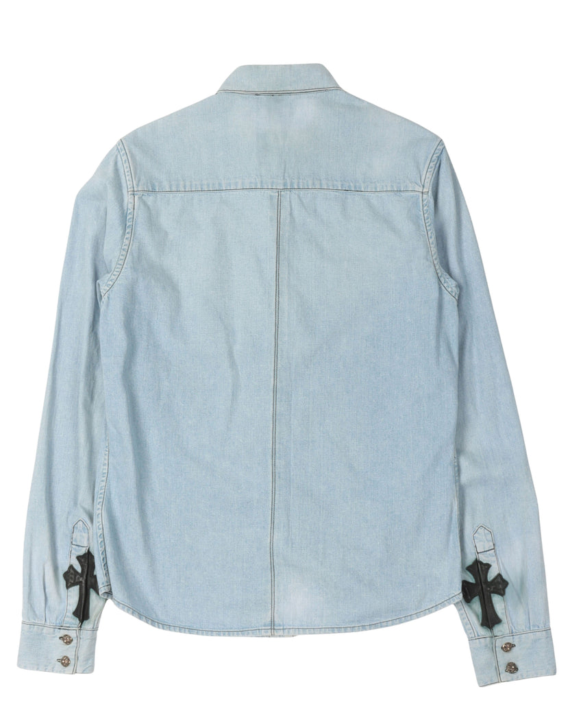 Denim Cross Patch Shirt