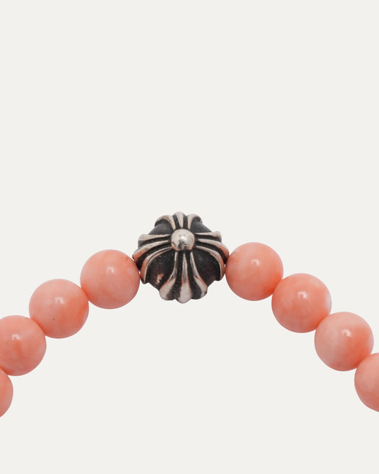 4mm Coral Plus Ball Bead Bracelet