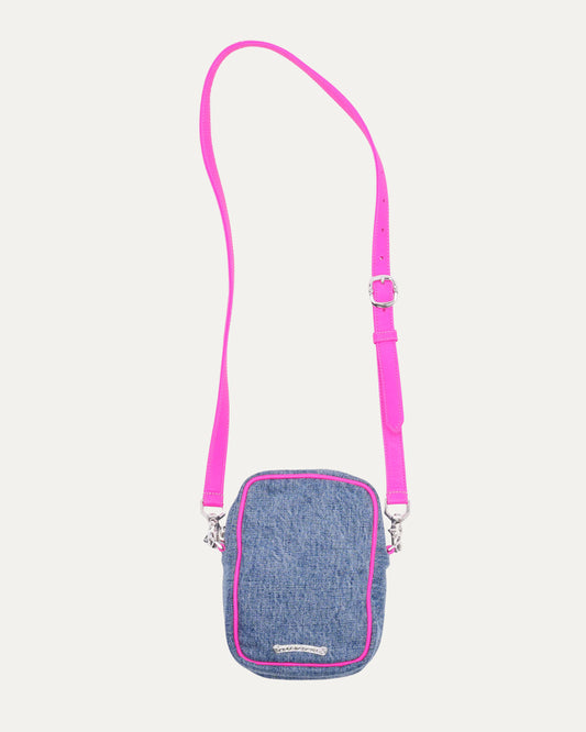 Denim Cross Patch Taka Cross Body Bag