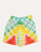 Tie Dye Cashmere Sweat Shorts