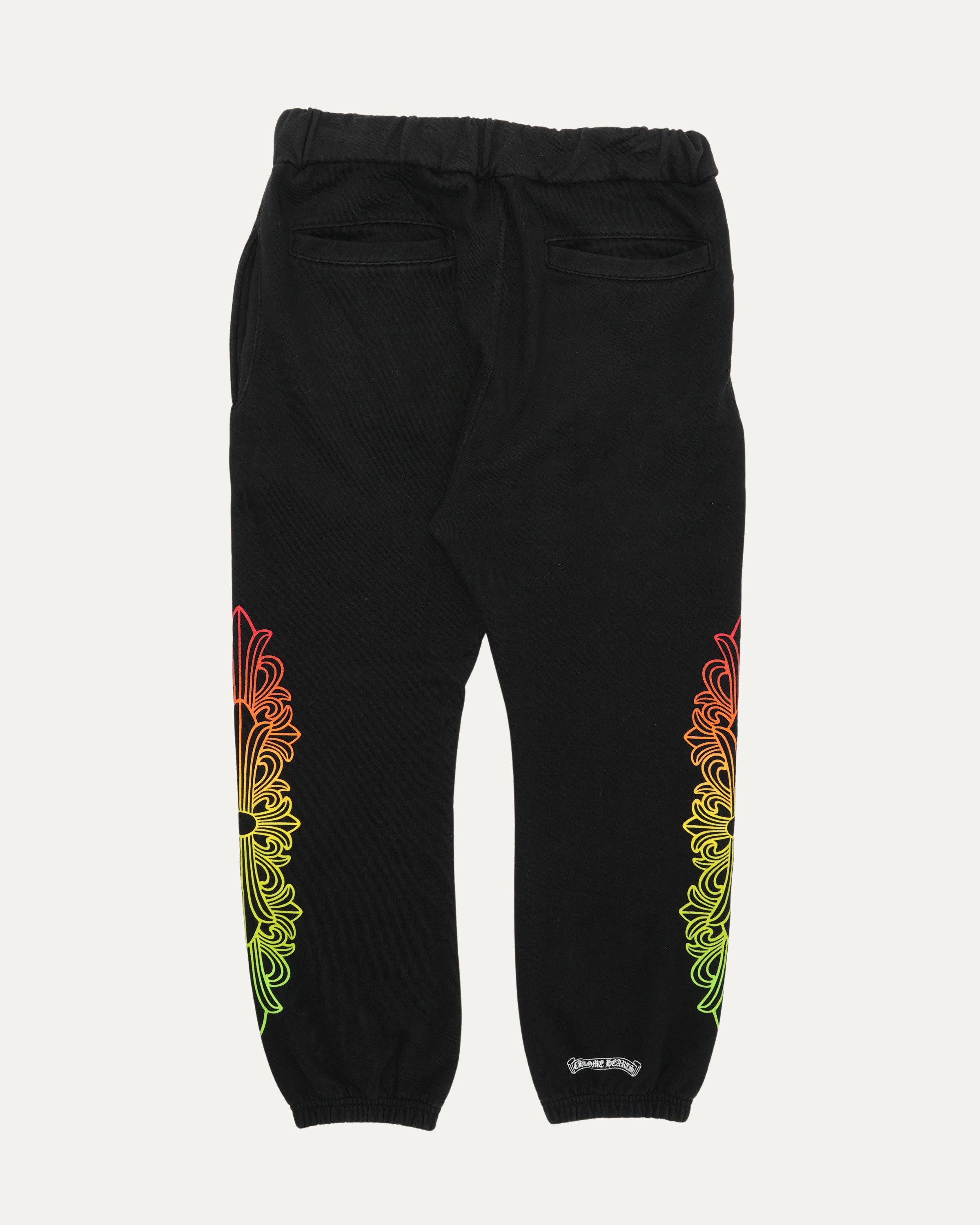 Gradient Floral Cross Sweatpants