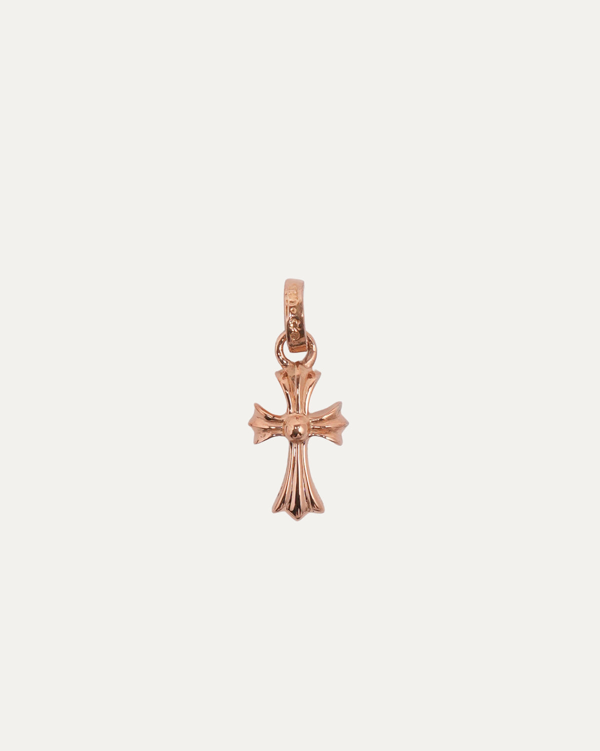 Gold Pink Sapphire Baby Fat Pendant