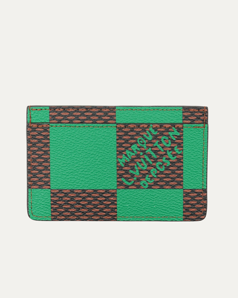 Damier Pop Porte Cartes Simple Cardholder