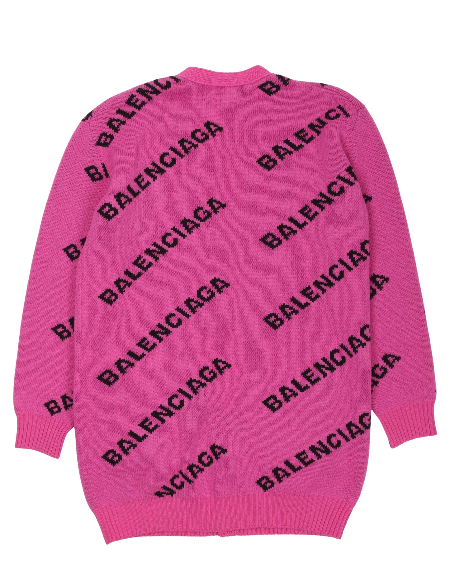 All Over Logo Cardigan Sweater