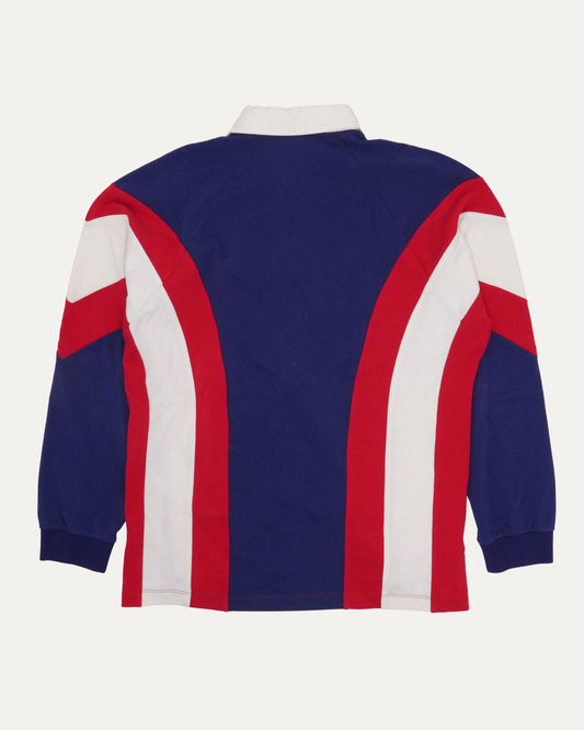 Teddy Bear Embroidered Raglan Rugby Shirt