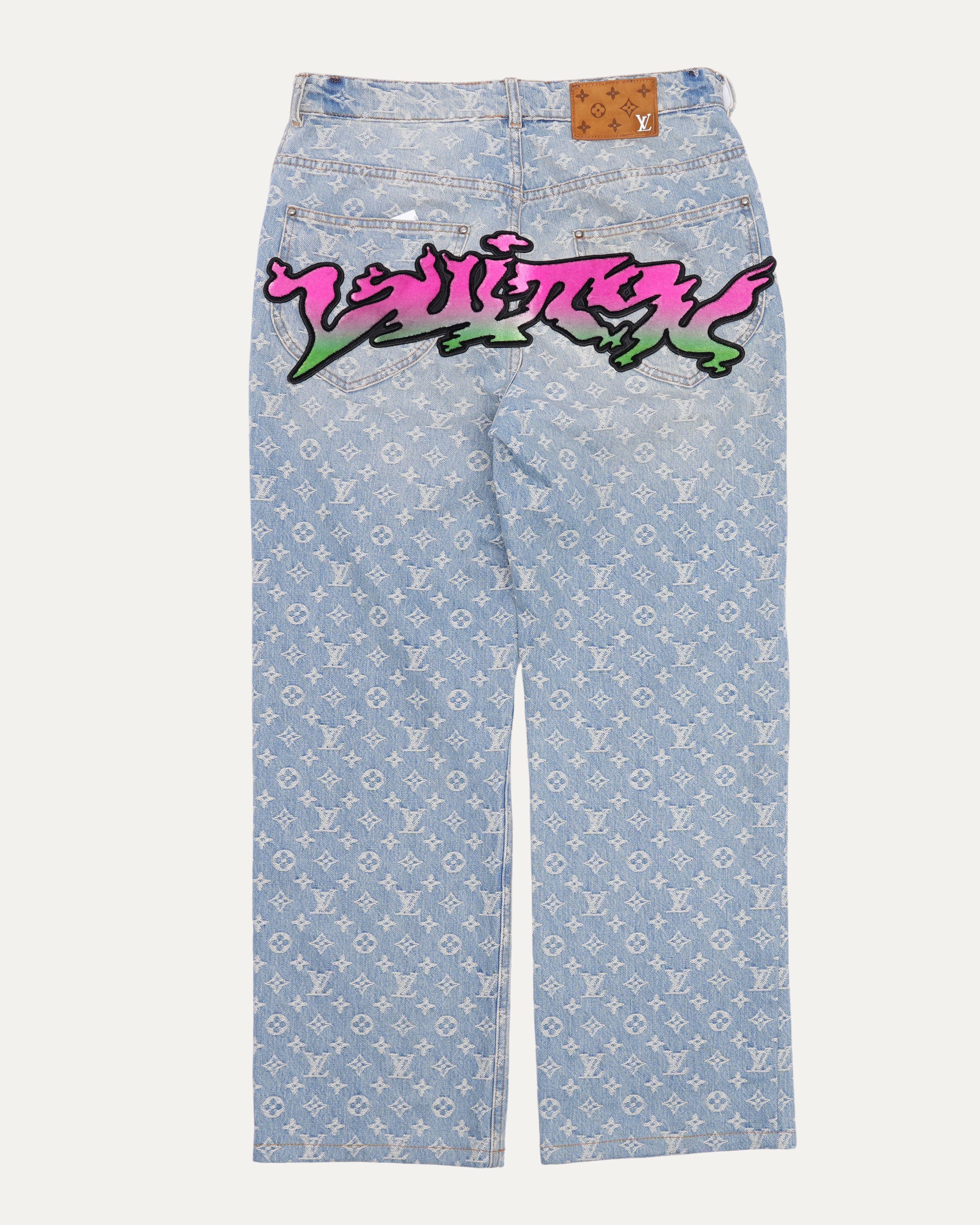 Graffiti Denim Pants