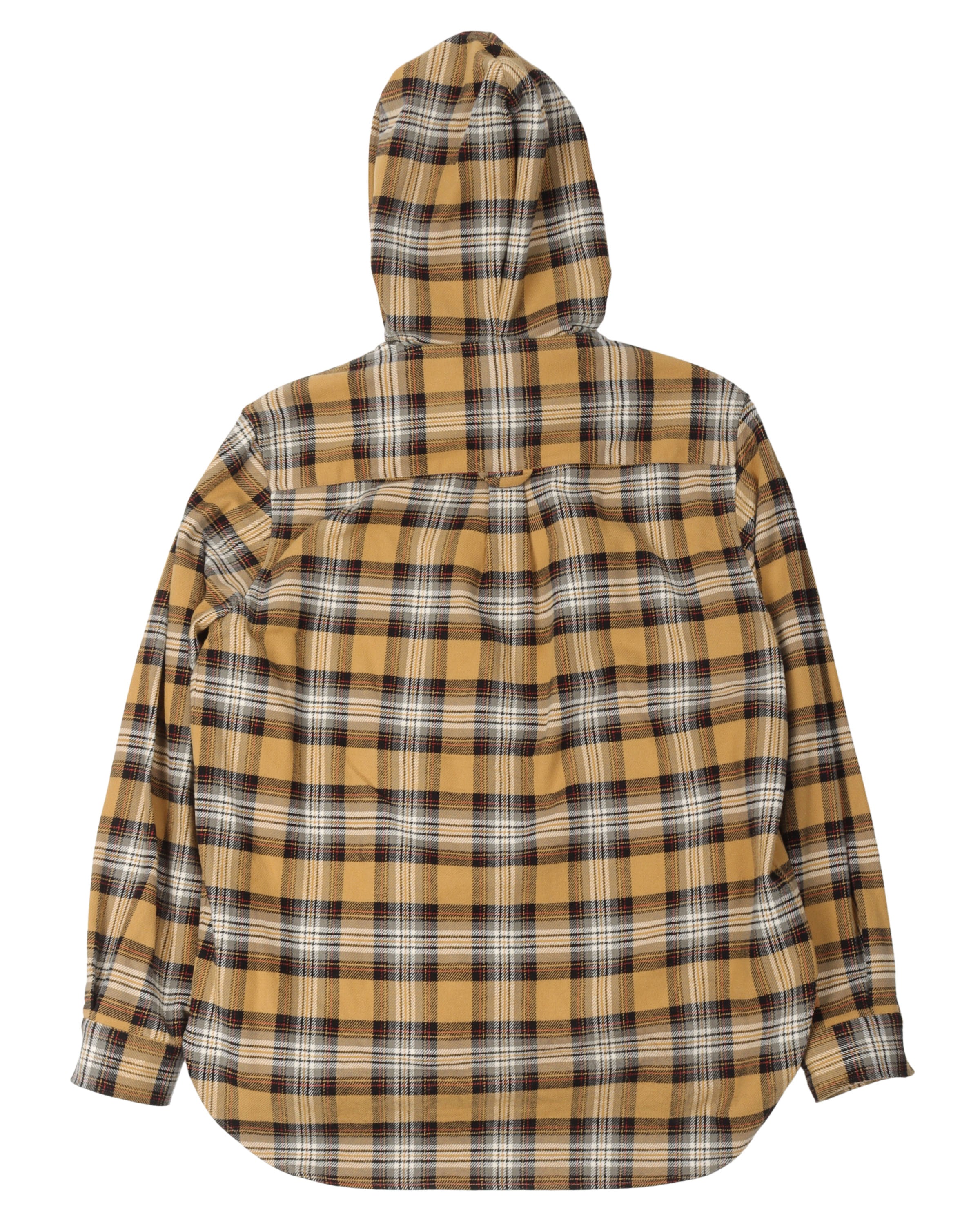 Checked Hooded Shirt