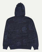 Calligraphy Wool Hoodie