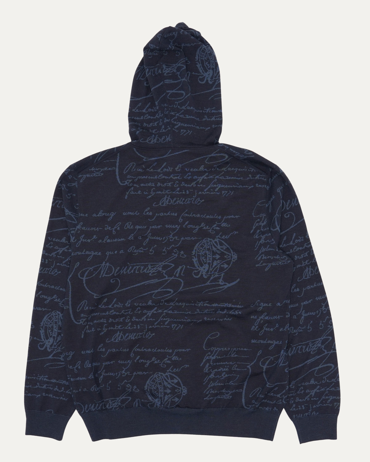 Calligraphy Wool Hoodie