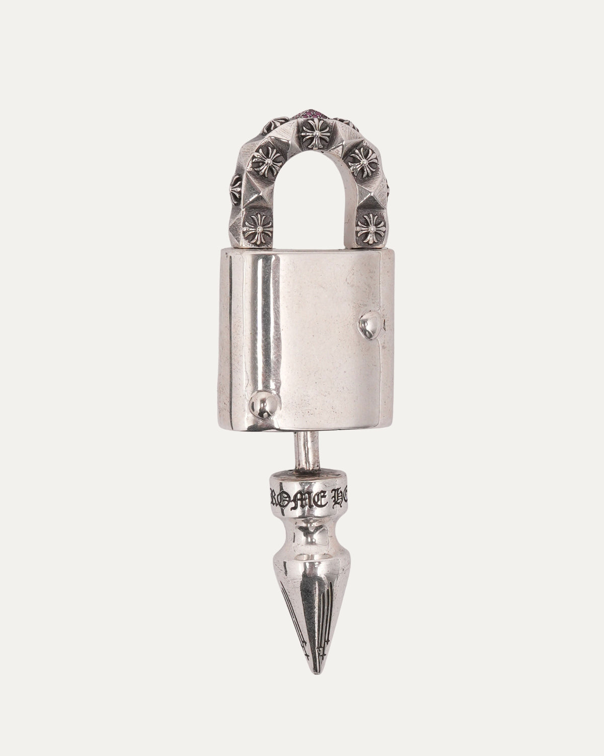 Pink Sapphire Fleur Lock & Key