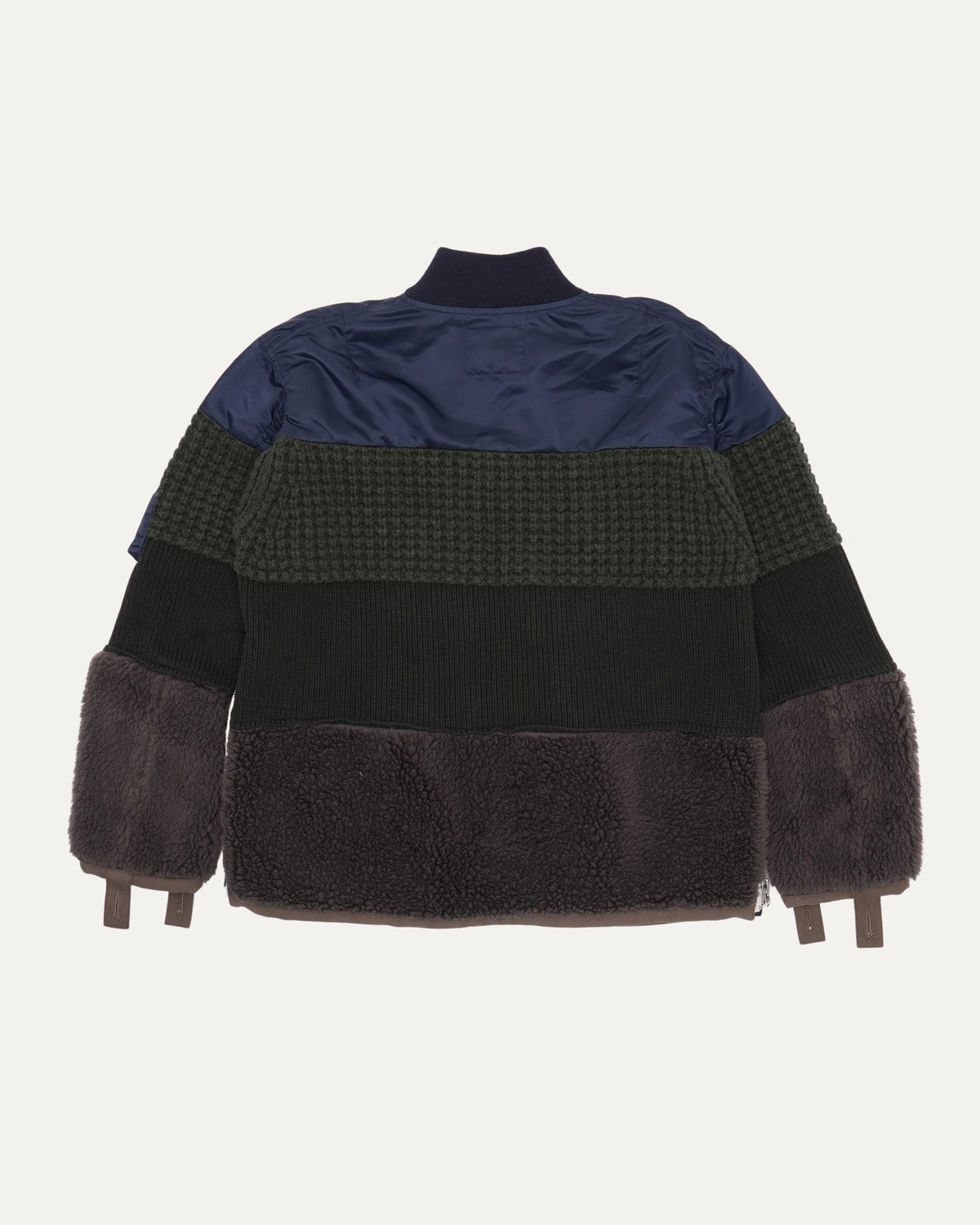 Multi Textured Bomber Jacket