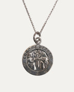 Large Angel Medallion w/ Roll Chain