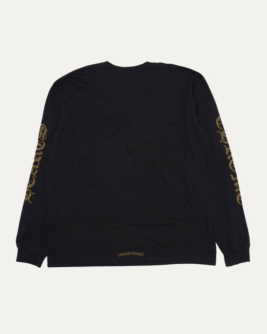 Neck Logo Long Sleeve Pocket T-Shirt