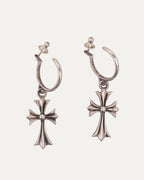 Cross Hoop Earrings Set