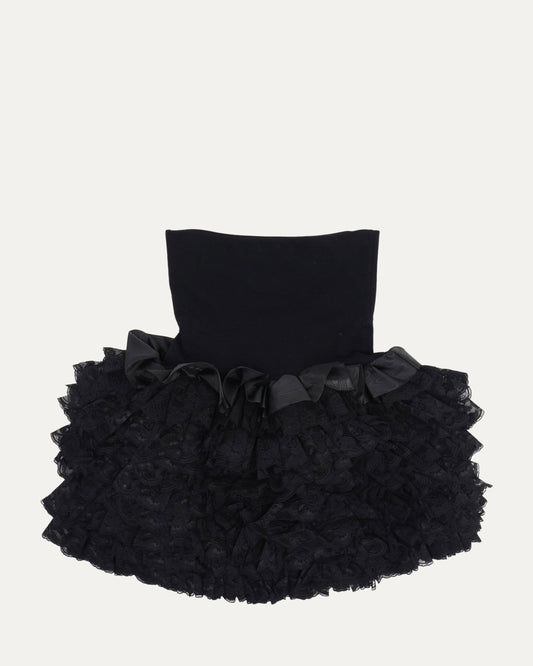 FW 1991 Ruffled Lace Skirt