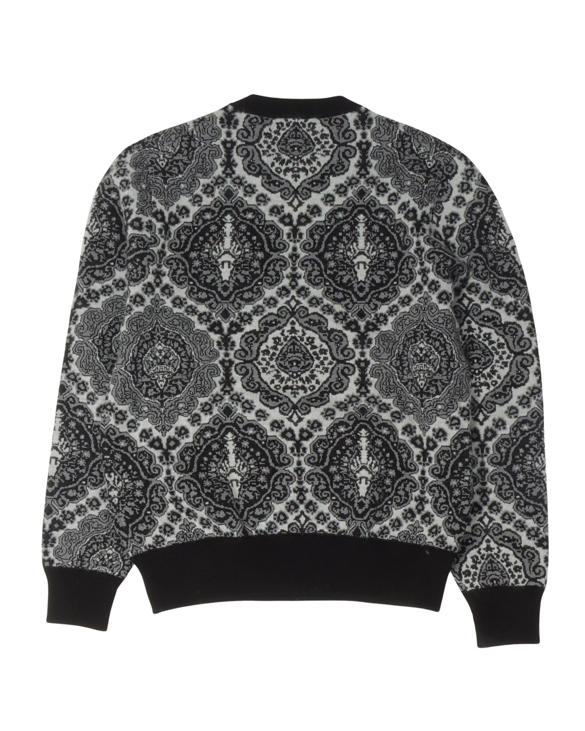 Paisley Intarsia Knit Sweater