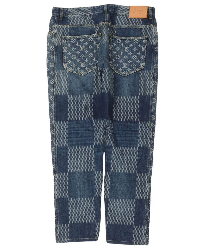 Louis Vuitton Nigo Monogram Jeans