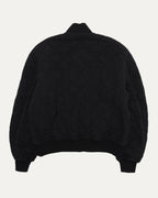 Washed Nylon Quilted Bomber Jacket