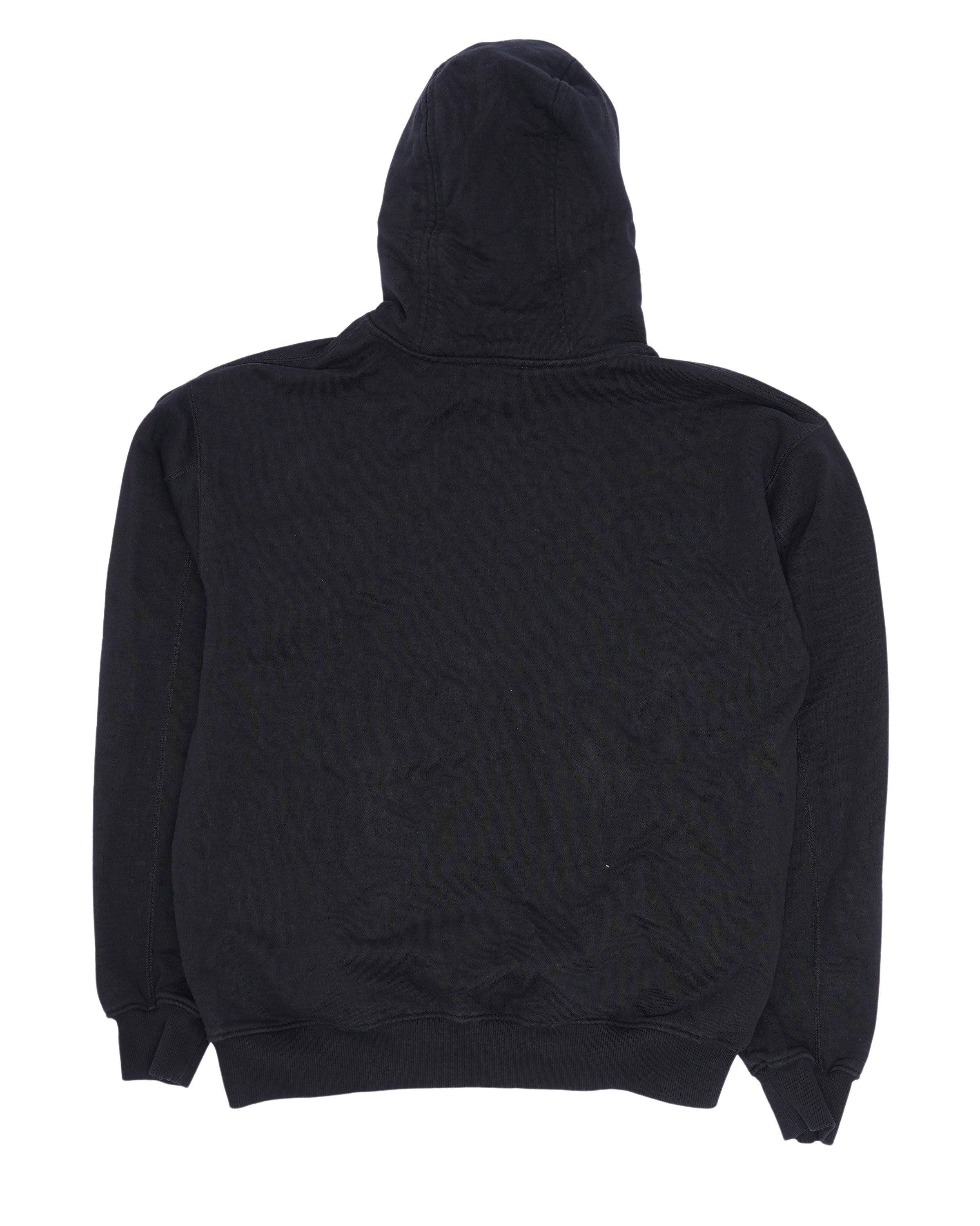 Logo Embroidered Cotton Hoodie