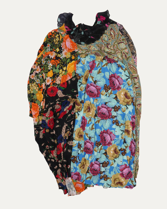 FW 2016 Patchwork Floral Runway Dress