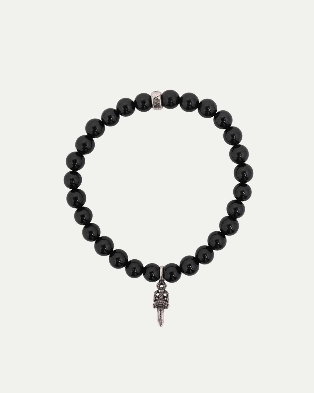 Dagger Onyx Bead Bracelet