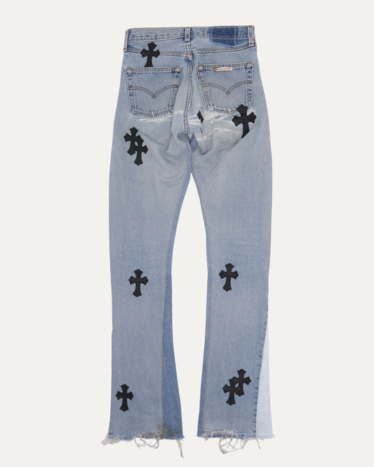 Levi's 501 Flare Cross Patch Jeans