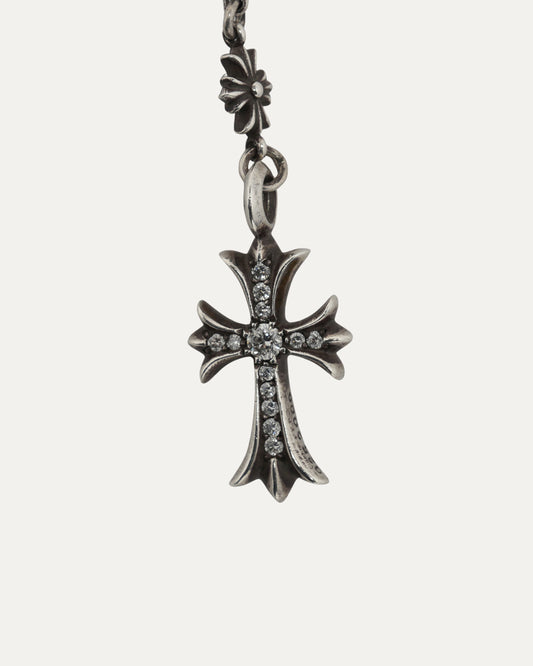 Diamond Tiny E Choke Chain Necklace