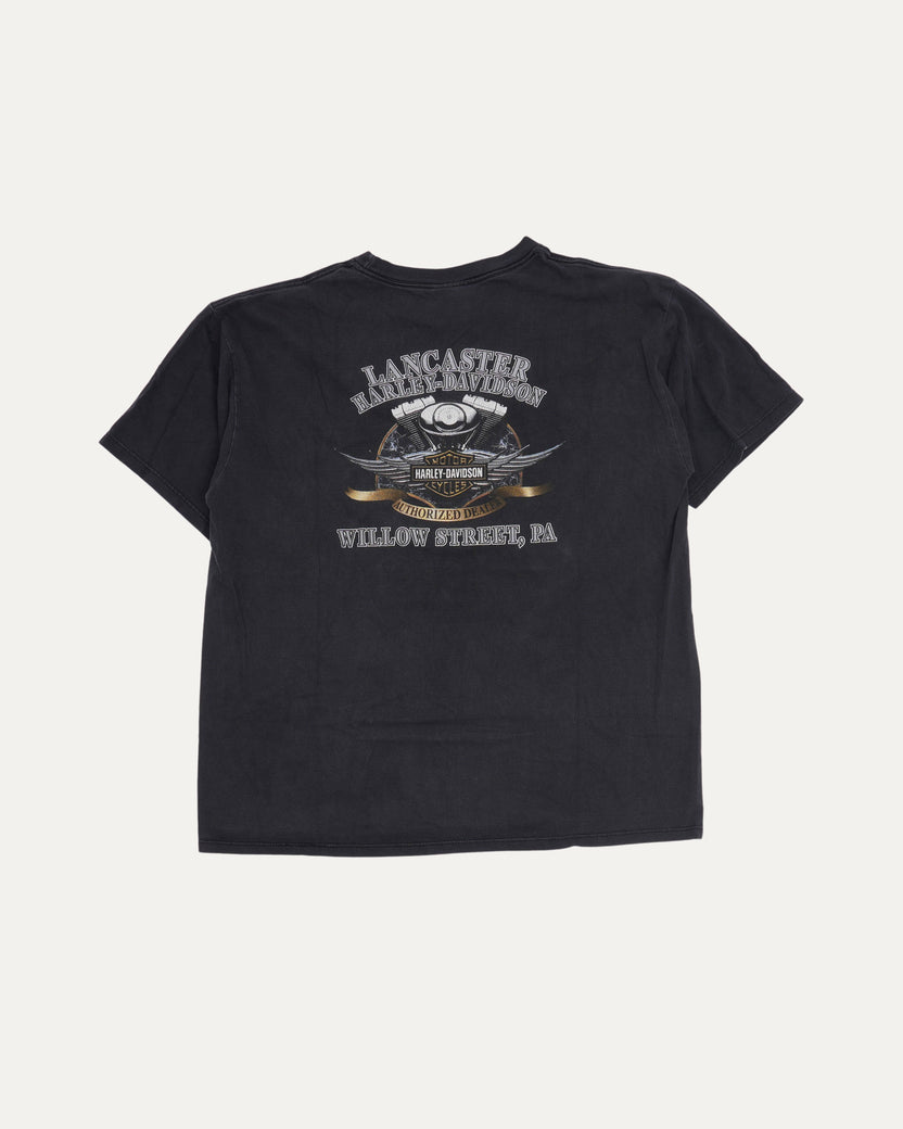 Harley Davidson Eagle vs Dragon T-Shirt