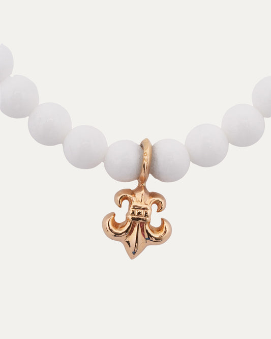 22k Gold Fleur Bead Bracelet