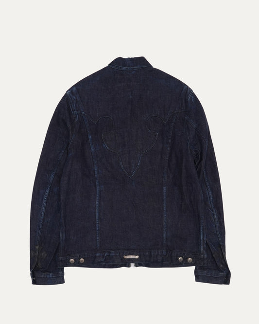 Cross Patch Denim Trucker Jacket
