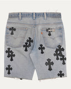 Levi's 505 Orange Tab Cross Patch Cutoff Denim Shorts