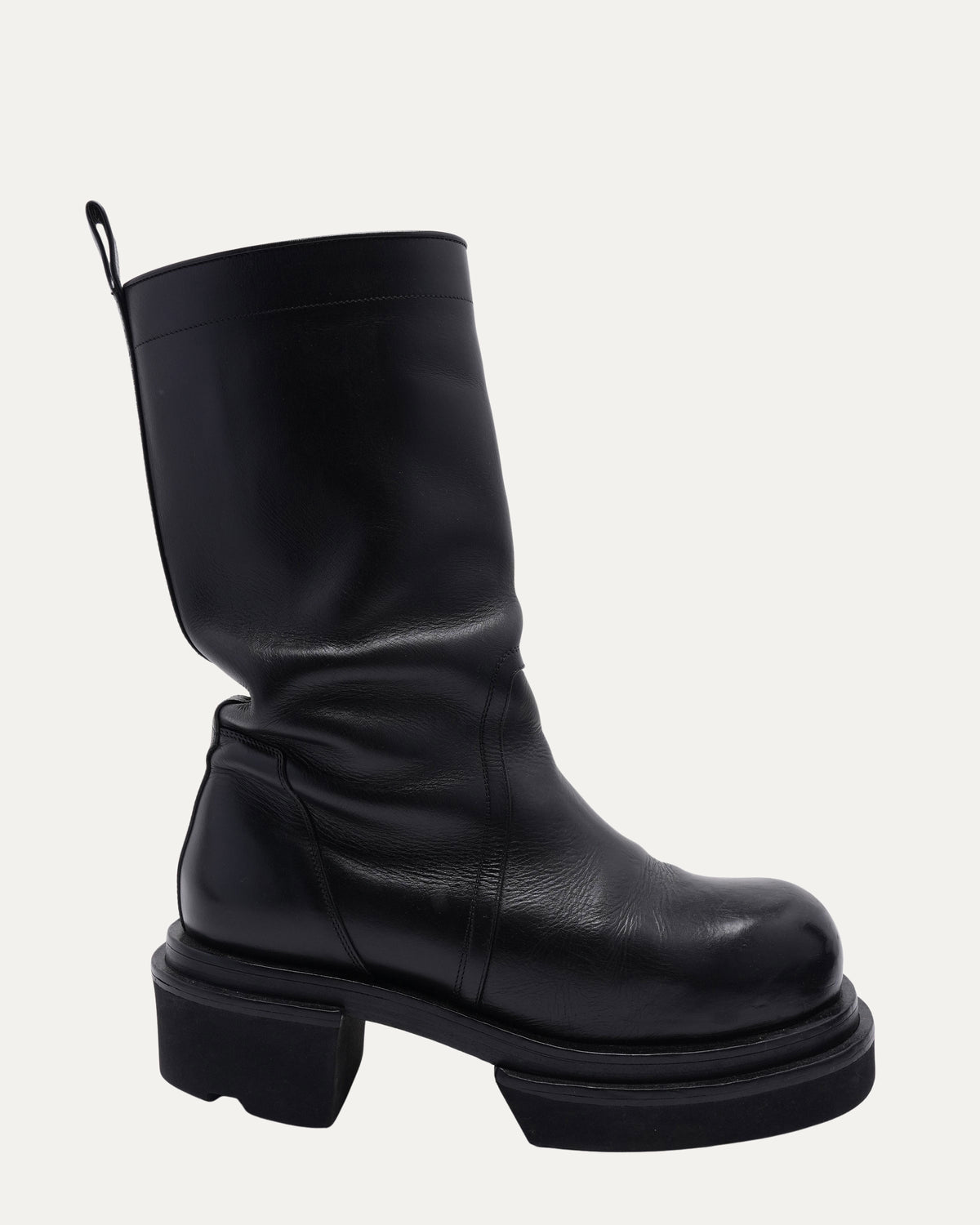 Pull-On Leather Bogun Platform Boots