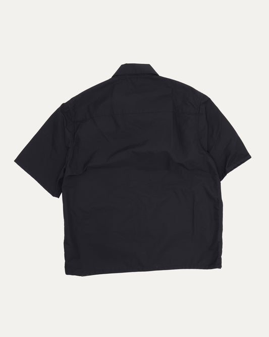 Nylon and Leather Sedated Zip Shirt