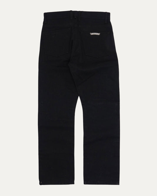Raw Selvedge Denim Fleur Knee Jeans