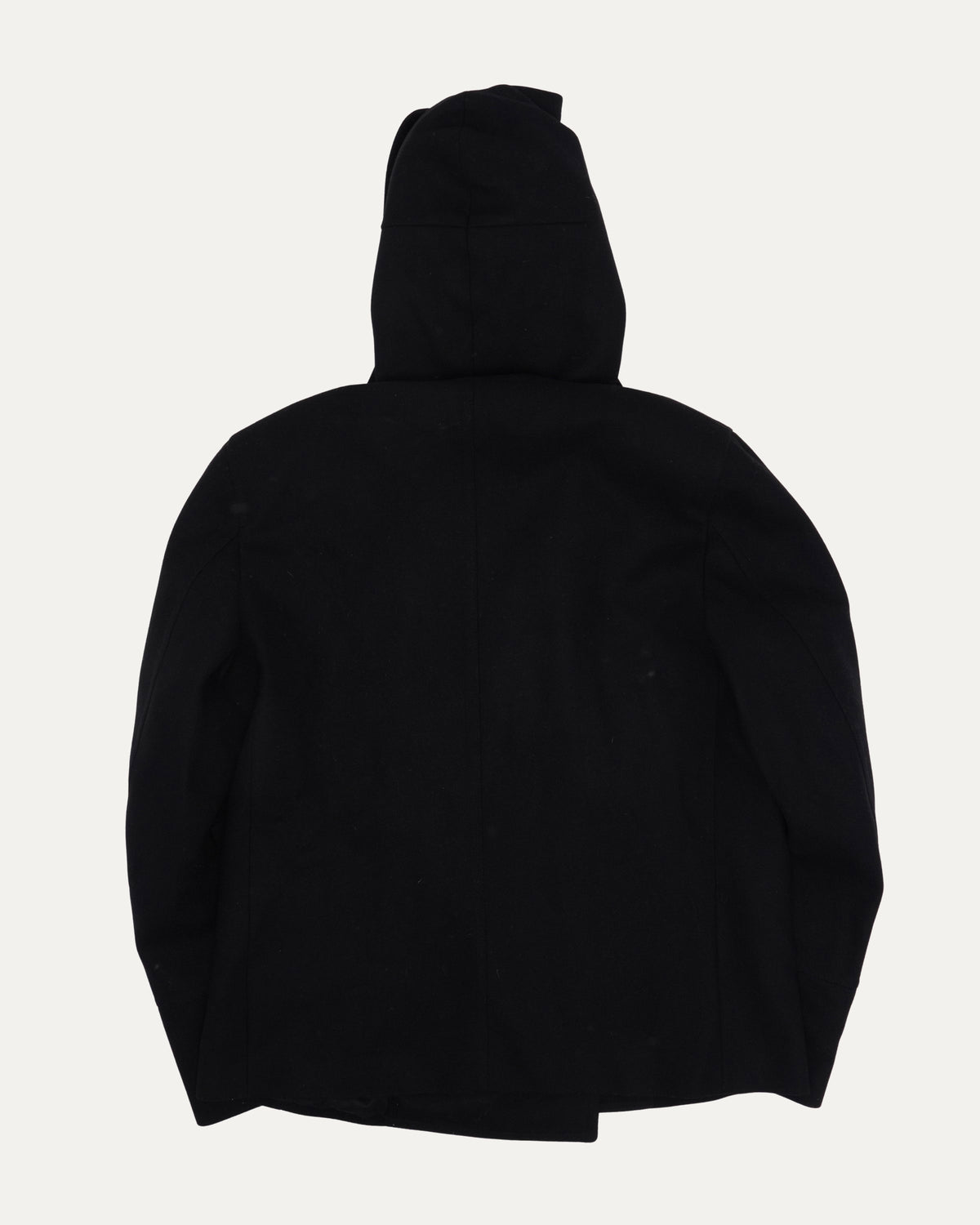Hooded Wool Peacoat