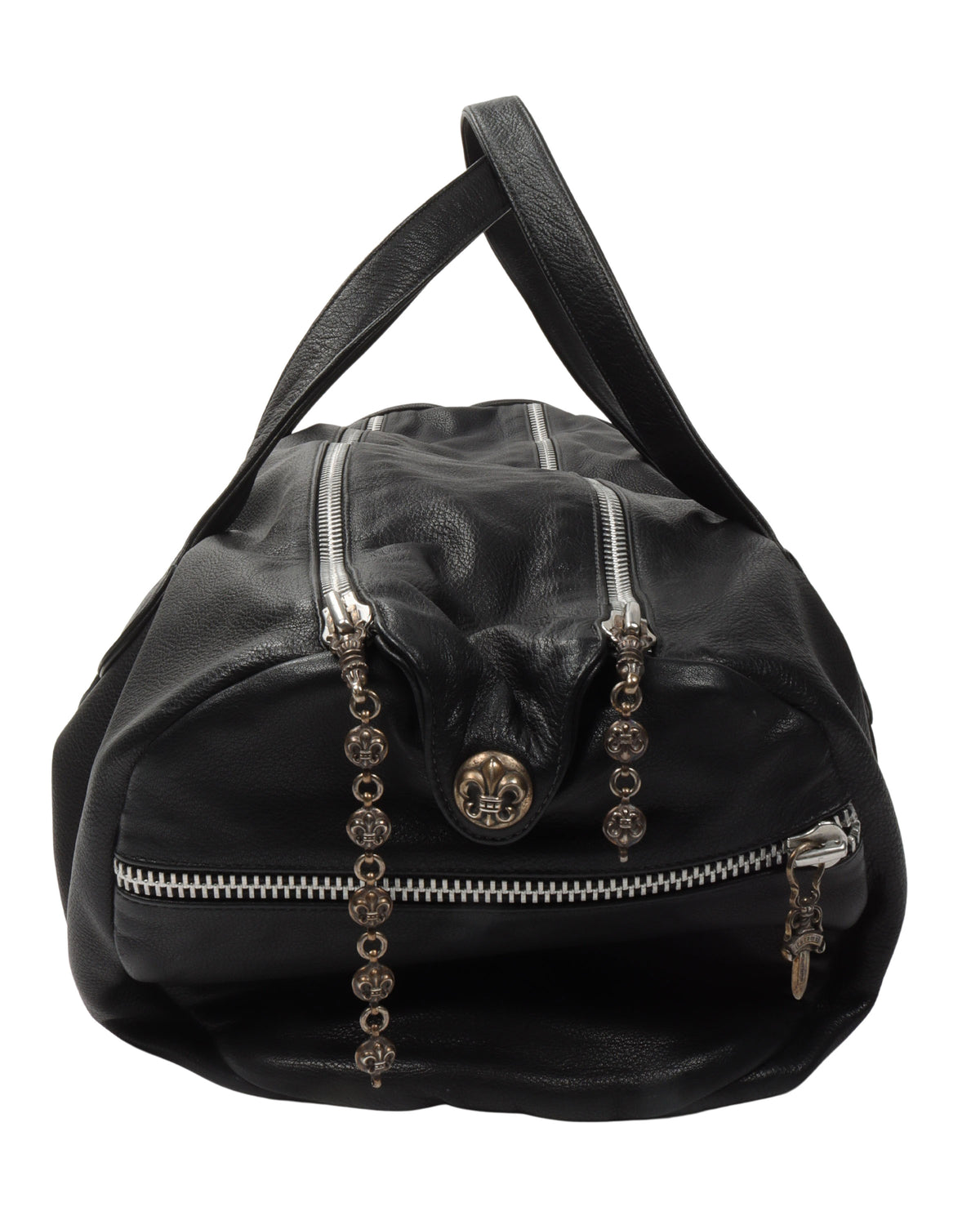 Large Embellished Fleur Duffle Bag